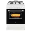 Image de Cuisinière Gaz Electrolux LKK620010W Blanc 4 Brûleurs 57L Multifonction - Neuf