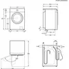 Image de Electrolux 5000 series EWW8416DB, Remplissage frontal, Debout, Blanc, Gauche, Blanc, Blanc