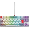 Image de Cherry K4V2 TKL - Filaire - USB - Commutateur mécanique - AZERTY - LED RGB - Gris - Gris clair - Rouge