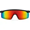 Image de CHPO Lunettes de soleil Lelle noir avec arc-en-ciel chrome lense