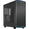 Image de Fractal Design Summit, boîtier de type tour moyen, couleur noire, avec panneau latéral en verre trempé, compatible Mini-ITX, Micro ATX, ATX et E-ATX, idéal pour le gaming