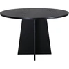 Image de Bootcut table de salle à manger 110cm noir.