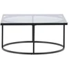 Image de Skanör table basse 90x90cm noir, verre.