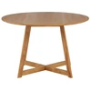 Image de Yadikon table de salle à manger Ø120cm , extenstible avec plateaux supplémentaires chêneReproduction.