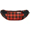 Image de USWE Ceinture de hanche réglable, sac banane, léger, sans rebond, poches de rangement zippées pour VTT, enduro, randonnée, compatible avec la poche d'hydratation (non incluse), Flanelle rouge, 2L US en occasion ou reconditionné