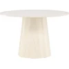 Image de Lanzo table de salle à manger Ø120 cm whitewash.