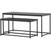 Image de Staal table basse ensemble de 2 noir.