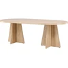 Image de Bootcut table de salle à manger ovale 115x230 cm whitewash.