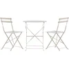 Image de Taosalon 1 table, 2 fauteuils beiges.