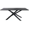 Image de Piazza table à manger 90x180cm noir.