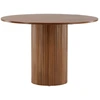 Image de Bianca Table de salle à manger Ø110cm, plaqué chêne.
