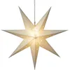 Image de Star Trading Poinsettia Led Alice De Star Trading, Étoile De Noël 3d Pour L'Extérieur En Plastique Blanc Avec Minuterie, Étoile Décorative Blanc Chaud À Suspendre, Fonctionne Sur Piles, Ø : 60 Cm, Ip4