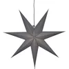 Image de Star Trading Poinsettia Ozen De Star Trading, Étoile De Noël En Papier 3d En Gris, Étoile Décorative À Suspendre Avec Câble, Douille E14, Ø : 70 Cm