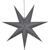 Image de Trading Poinsettia Ozen De Trading, Étoile En Papier 3d Noël En Gris, Étoile Décorative À Suspendre Avec Câble, Douille E14, Ø : 100 Cm - Star