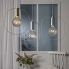 Image de Suspension « Shape », E27, argent, câble blanc,