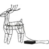 Image de Star Trading Led Cerf Indy De Star Trading, Lumière De Noël Décorative Avec Minuterie En Métal Noir, Blanc Chaud, Fonctionne Sur Piles, Hauteur : 29,5 Cm