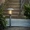 Image de LED Lampe solaire de chemin 'Filipp' - acier inoxydable - 2 LED blanc chaud - H : 60cm - détecteur de crépuscule - anthracite