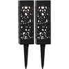 Image de Lanterne solaire LED ''Izola'', set de 2, noir, blanc chaud, 6x18cm, accu, outdoor
