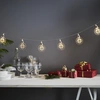 Image de Guirlande lumineuse LED "Ornament" de Star Trading, 10 pièces, transparente