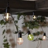 Image de Guirlande lumineuse LED Fiesta - 10 LED filament blanc chaud - L : 3,6m - fonctionne sur piles - minuterie - pour l'extérieur