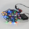 Image de Star Trading, guirlande décorative à LED, noire, indice de protection IP44, autonomie de 6 heures, durée de fonctionnement de 18 heures, 64 ampoules