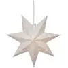 Image de Étoile en papier blanc « Classic », motif ajouré, à 7 branches, alimentation secteur, douille E14, Ø 45 cm