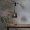 Image de Suspension à pile, lampe de table Twine Outdoor avec minuterie, noir