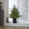 Image de Sapin LED Star Trading Greyland, 80 LED blanc chaud, pour l'extérieur, 90 cm, à piles, vert