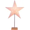 Image de Best Season Lampe sur pied "Star" Matière : métal/bois/papier, env. 67x43cm, Couleur : beige/chêne, 233-05