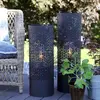 Image de Lampe d'extérieur sur pied, modèle Maison, IP44, 78 cm, couleur sable noir, forme cylindrique