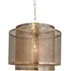 Image de Suspension Hermine en laiton et or, 1xE27x60W, métal, dimensions : 148x35x35 cm, IP20, par Rydens