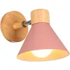 Image de Applique Murale Interieure Rétro Lampe Murale Métal E27 Applique Murale Vintage Pour Salon Chambre Salle De Bain (rose)