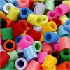 Image de Perles à repasser, dim. 10x10 mm, diamètre intérieur 5,5 mm, couleur extra, jumbo, 3200assortis - Nabbi Perles et boutons - CCH-753541