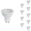 Image de Silamp - Ampoule Led Gu10 8w 220v Par16 Cob (pack De 10) - Blanc Chaud 2300k - 3500k