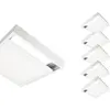 Image de Pack de 6 - Kit Saillie BLANC pour Panneau LED 60x60 Slim