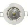 Image de Kit de spots LED GU10 encastrables, 8W, orientables, de forme ronde et de couleur blanche - Pack de 10 - Lumière blanche froide, 6000K - 8000K
