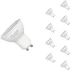 Image de Silamp - Ampoule Led Gu10 6w 220v Smd2835 Par16 10led 100° (pack De 10) - Blanc Froid 6000k - 8000k
