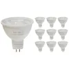 Image de Silamp - Ampoule Led Gu5.3 / Mr16 12v 8w Smd 80° (pack De 10) - Blanc Chaud 2300k - 3500k