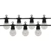 Image de Guirlande Guinguette LED 13M 20pcs 6W IP65 Monocouleur - Câble Noir - Blanc Froid 6000K - 8000K