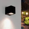 Image de Applique Murale Noire Led Rectangulaire Ip44 Pour Ampoules Gu10 - Silamp