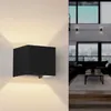 Image de Applique Murale Noire Design Led 12w Ip54 Carré - Blanc Chaud 2300k - 3500k Silamp