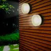 Image de Applique Murale Noire Ronde LED IP65 12W - Blanc Neutre 4000K - 5500K