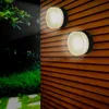 Image de Silamp - Applique Murale Noire Ronde Led Ip65 12w - Blanc Neutre 4000k - 5500k