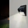 Image de Applique Murale Solaire LED Noire 0.75W IP54 avec Détecteur de Mouvement - Blanc Froid 6000K - 8000K