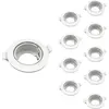 Image de Pack de 10 - Support Spot Encastrable GU10 LED Orientable Rond BLANC