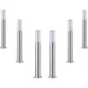 Image de Pack de 6 - Borne Extérieure 60cm 220V IP65 ARGENT pour Ampoule E27