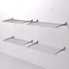 Image de 4x Séchoir à linge mural, Séchoir à linge pour les murs, verrouillable Corde à linge pour l'intérieur et l'extérieur en aluminium et acier, Foxydry Fold 60 cm
