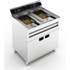 Image de Friteuse Électrique Sur Meuble 9 Kw Gamme 700 - 1 Ou 2 Cuves 12 L - Combisteel