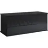 Image de Muebles Bonitos - Coffre De Rangement Intérieur Banc De Rangement 100x40x40cm Modèle Ariel Noir Finition Brillante