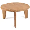 Image de Table basse bois de teck marron 80x80x45cm